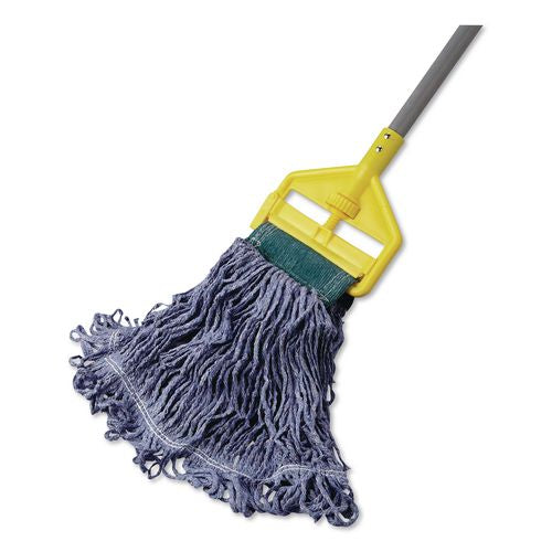 Image of RubbermaidÂ® Commercial Super Stitch Blend Mop, Cotton/Synthetic, Medium, Blue