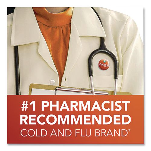 Image of DayQuil® 04208 Severe Cold and Flu Relief Liquid, 1 oz Bottle