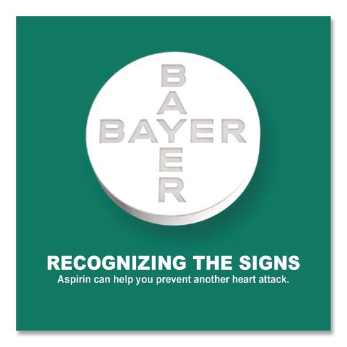 Image of Bayer® 64268 Genuine Buffered Aspirin (NSAID) Tablet, 2 Tablets/Packet, 30 Packetss/Box