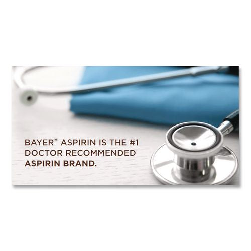 Image of Bayer® 64268 Genuine Buffered Aspirin (NSAID) Tablet, 2 Tablets/Packet, 30 Packetss/Box