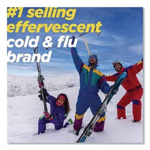 Image of Alka-Seltzer® 97319 Plus PowerFast Fizz Severe Cold and Flu Effervescent Tablet, 2 Tablets/Pouch, 30 Pouches/Box