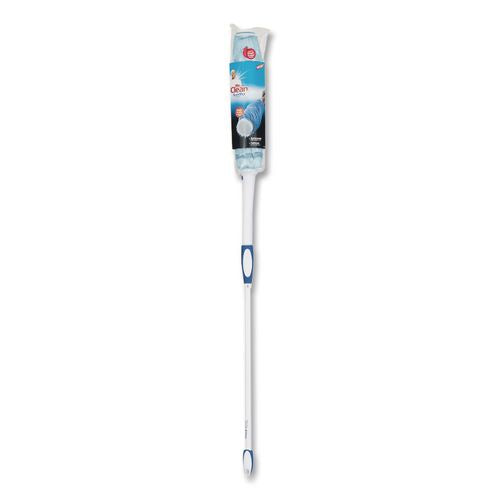 Image of Mr. Clean® 446996 SuperMop with Magic Eraser, 3.5" Blue Cotton Head, White Nylon Handle