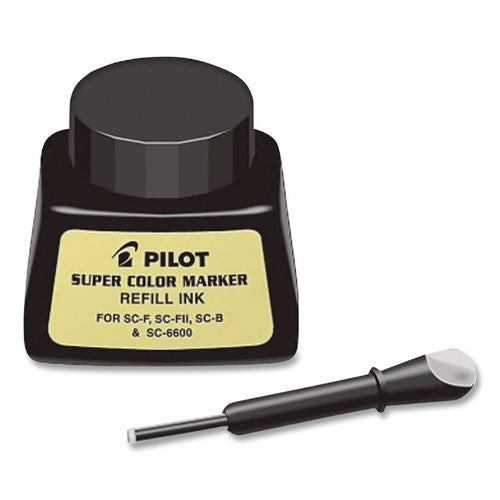 Image of Pilot® PIL43500 Super Color Marker Refill Ink, 30 Ml Bottle, Black