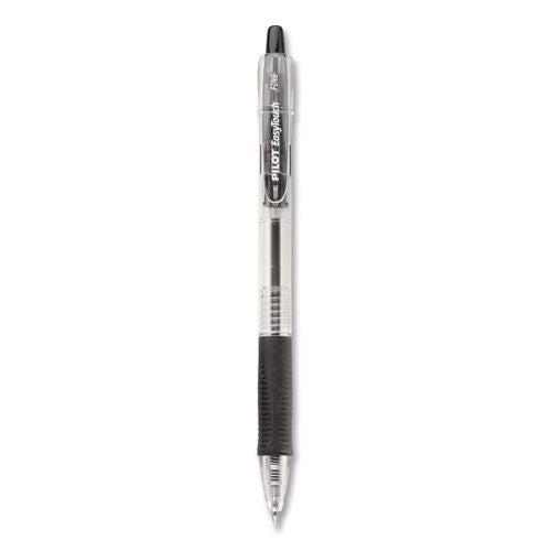 Image of Pilot® 54058 Easytouch Ballpoint Pen, Retractable, Fine 0.7 Mm, Black Ink, Clear Barrel, 36/pack