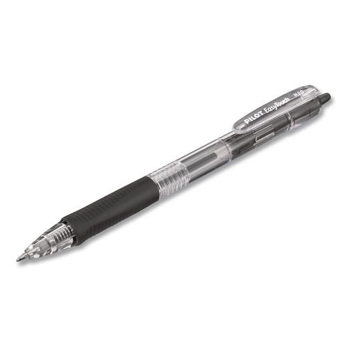 Image of Pilot® 54058 Easytouch Ballpoint Pen, Retractable, Fine 0.7 Mm, Black Ink, Clear Barrel, 36/pack
