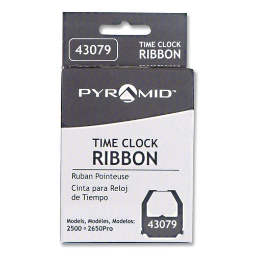 Image of Pyramid Technologies 43079 43079 Time Clock Ribbon, Black