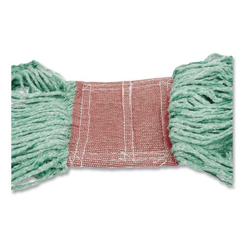 Image of Rubbermaid® Commercial FGD25306GR00 Super Stitch Blend Mop, Cotton/Synthetic, Green
