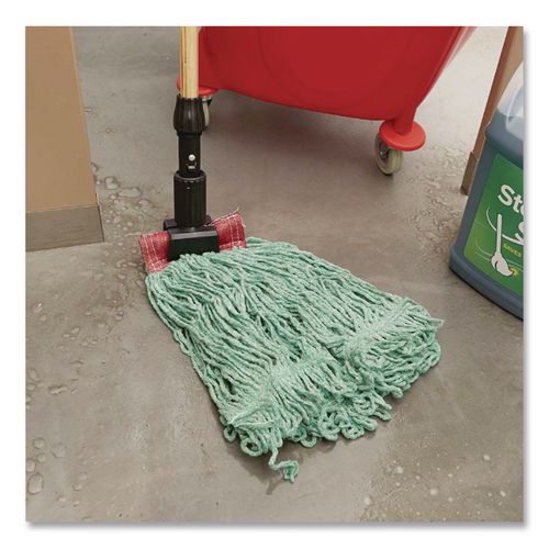Image of Rubbermaid® Commercial FGD25306GR00 Super Stitch Blend Mop, Cotton/Synthetic, Green