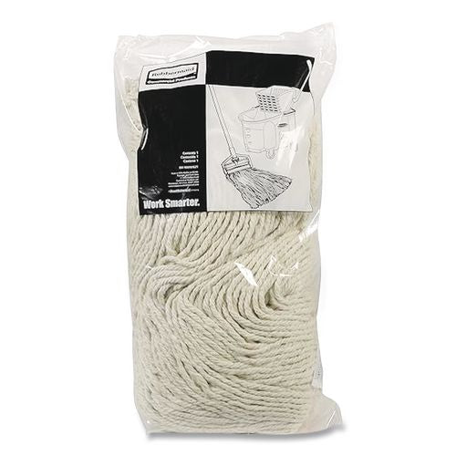 Image of RubbermaidÂ® Commercial Value Pro Mop Head, Cotton, Small, White