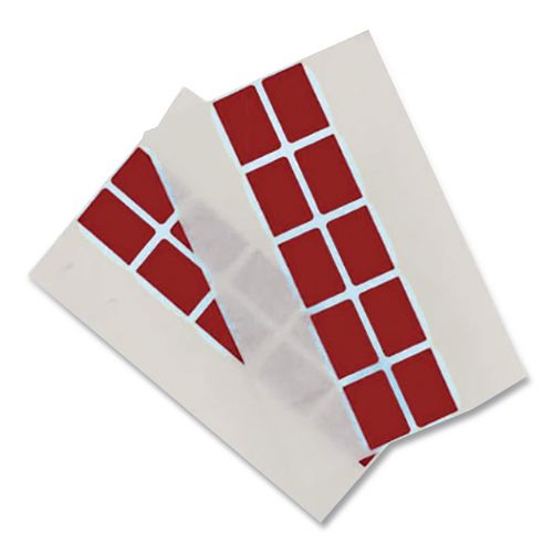 Image of Redi-Tag® 76801 Easy-To-Read Self-Stick Index Tabs, 0.43" Wide, Red, 50/pack