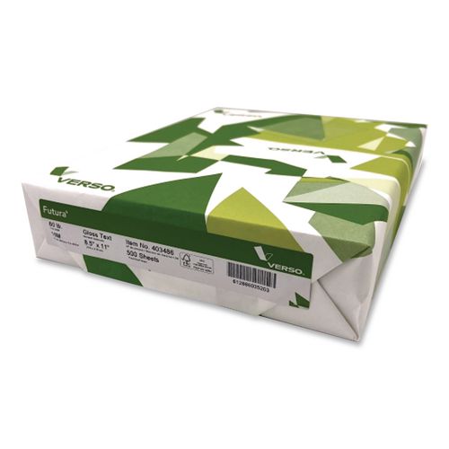 Image of Sterling® 391784 Premium Futura New Page Digital Cover Paper, 96 Bright, 80 lb Bond Weight, 8.5 x 11, White, 1,500/Carton