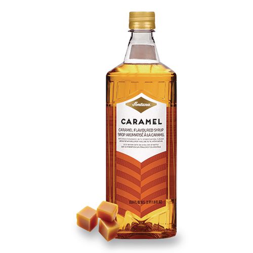 Image of Fontana® NES41271 Flavored Coffee Syrup, Caramel, 1 L Bottle