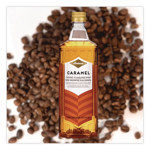 Image of Fontana® NES41271 Flavored Coffee Syrup, Caramel, 1 L Bottle