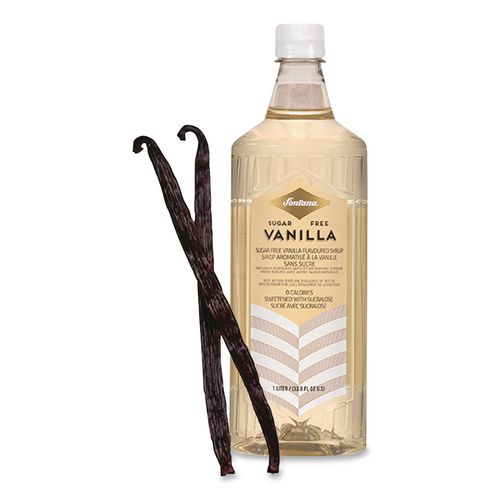 Image of Fontana® NES41282 Flavored Coffee Syrup, Sugar Free Vanilla, 1 L Bottle