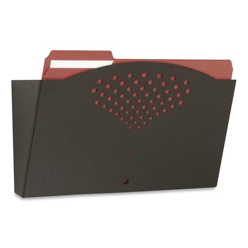 Image of Safco® 3171BL Steel Wall Pocket, Legal Size, 15" x 3" x 9", Black