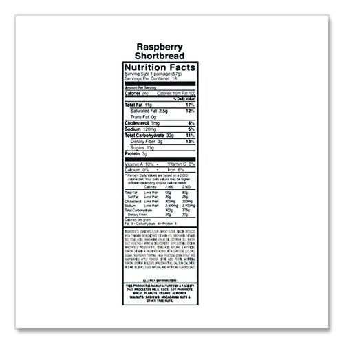 Image of Knott's Berry Farm® BIS59636 Premium Berry Jam Shortbread Cookies, Raspberry, 2 Oz Pack, 36/carton