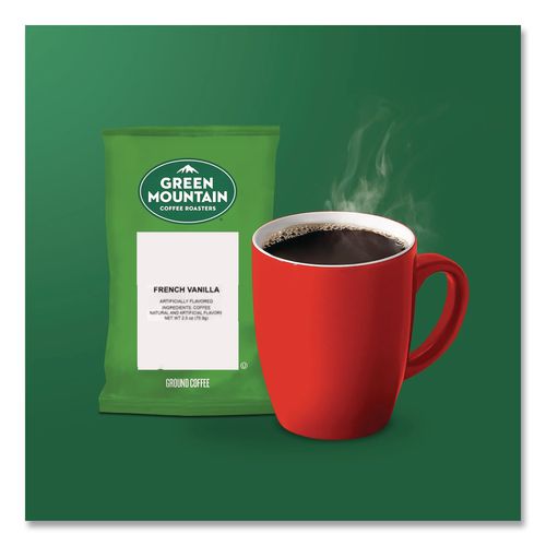 Image of Green Mountain Coffee® 5000364509 French Vanilla Coffee Fraction Packs, 2.2 Oz, 50/carton