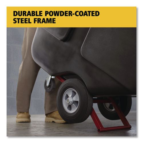 Image of Rubbermaid® Commercial FG131400BLA 1 cu yd BRUTE Rotomolded Tilt Truck, 850 lb Capacity, Black