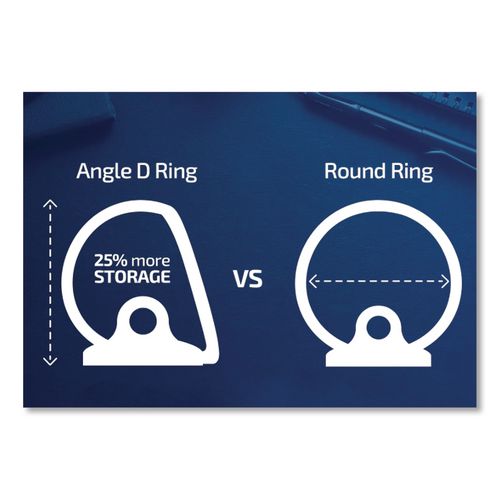 Image of Stride 8701-01 Quickfit D-Ring View Binder, 3 Rings, 1" Capacity, 11 X 8.5, Black