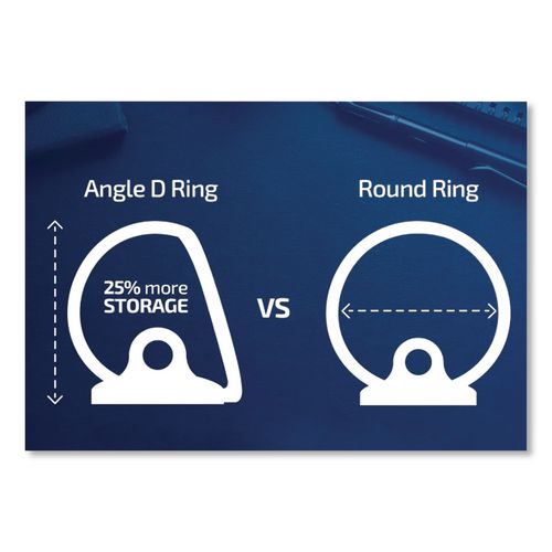 Image of Stride 8703-01 Quickfit D-Ring View Binder, 3 Rings, 2" Capacity, 11 X 8.5, Black