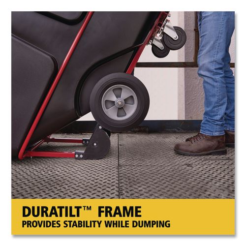 Image of Rubbermaid® Commercial FG131500BLA 1 cu yd BRUTE Rotomolded Tilt Truck, 1,250 lb Capacity, Black