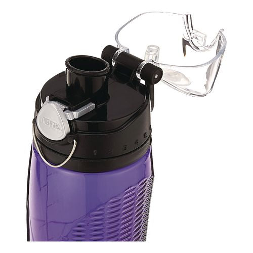 Image of Thermos® HP4100PU6 Intak by Thermos Hydration Bottle with Meter, 24 oz, Plastic, Purple