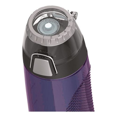 Image of Thermos® HP4100PU6 Intak by Thermos Hydration Bottle with Meter, 24 oz, Plastic, Purple