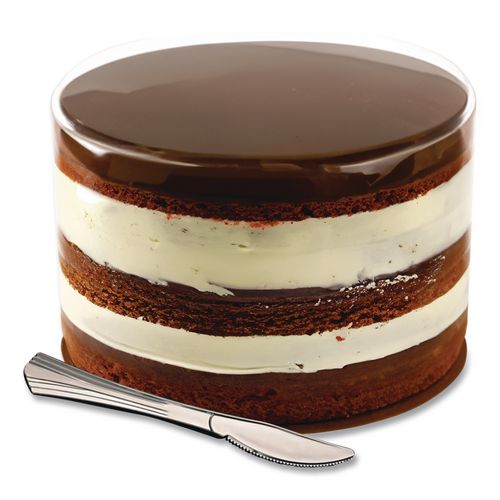 Image of Tablemate® 8305K-SV Sterling Heavy-Duty Plastic Cutlery, Heavyweight Knife, Silver, 50/Pack