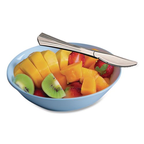 Image of Tablemate® 8305K-SV Sterling Heavy-Duty Plastic Cutlery, Heavyweight Knife, Silver, 50/Pack