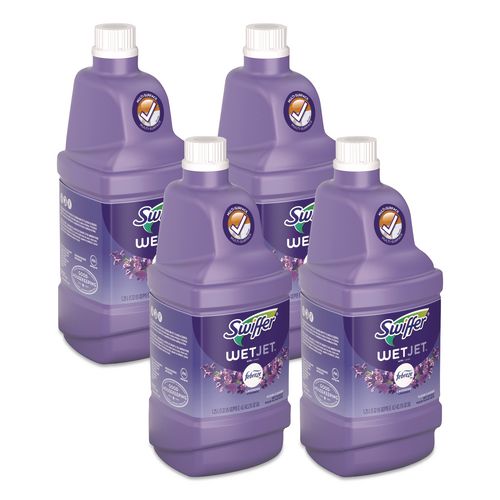 Image of Swiffer® 80322246 WetJet System Cleaning-Solution Refill, Lavender Scent, 1.25 L, 4/Carton
