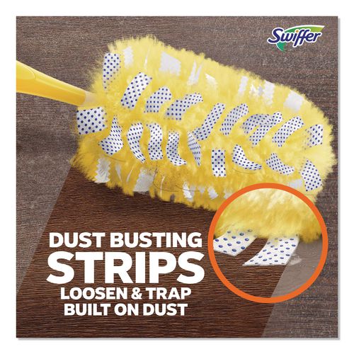 Image of Swiffer® 21620BX Heavy Duty Dusters Refill, Dust Lock Fiber, Unscented, Yellow, 6/Box
