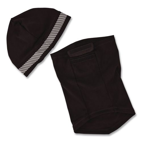 Image of ergodyne® 16861 N-Ferno 6831 Reflective Balaclava Face Mask 3-in-1, Polyester, One Size Fits Most, Black