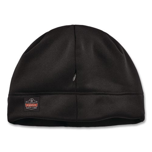 Image of ergodyne® 16911 N-Ferno 6808ZI Zippered Winter Beanie Hat with Bump Cap, One Size Fits Most, Black