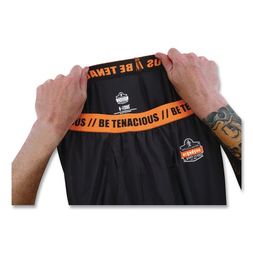 Image of ergodyne® 40809 N-Ferno 6480 Midweight Base Layer Pants, 5X-Large, Black