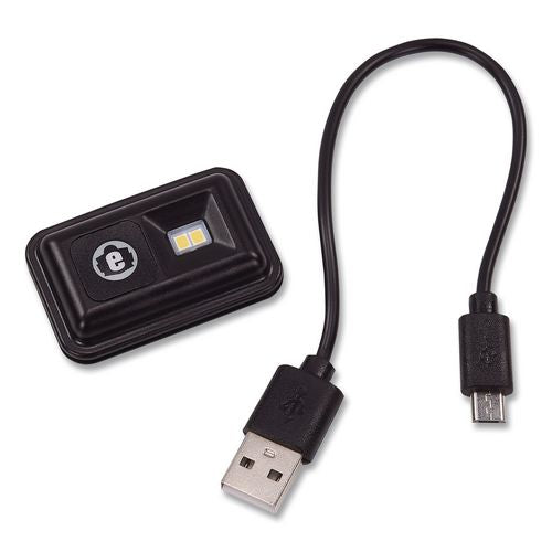 Image of ergodyne® 16792 N-Ferno 6801 Winter Skull Cap with LED Rechargeable Light, Fleece, One Size Fits Most, Black