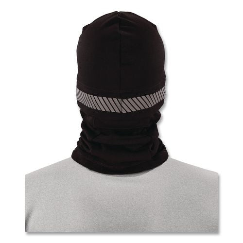 Image of ergodyne® 16861 N-Ferno 6831 Reflective Balaclava Face Mask 3-in-1, Polyester, One Size Fits Most, Black