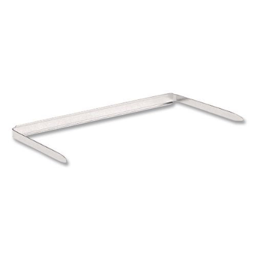 Image of ACCO 12993 Standard Two-Piece Two-Prong Paper Fastener Bases, 2" Capacity, 2.75" Center to Center, Silver, 100/Box