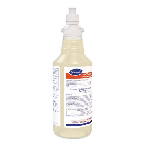 Image of Diversey 100842725 Avert Sporicidal Disinfectant Cleaner, 32 Oz Spray Bottle, 12/carton