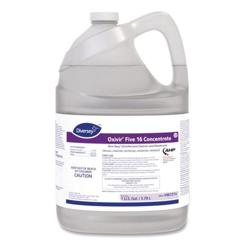Image of Oxivir® 4963314 Five 16 One-Step Disinfectant Cleaner, 1 Gal Bottle, 4/carton