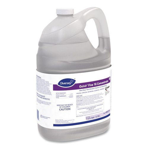 Image of Oxivir® 4963314 Five 16 One-Step Disinfectant Cleaner, 1 Gal Bottle, 4/carton