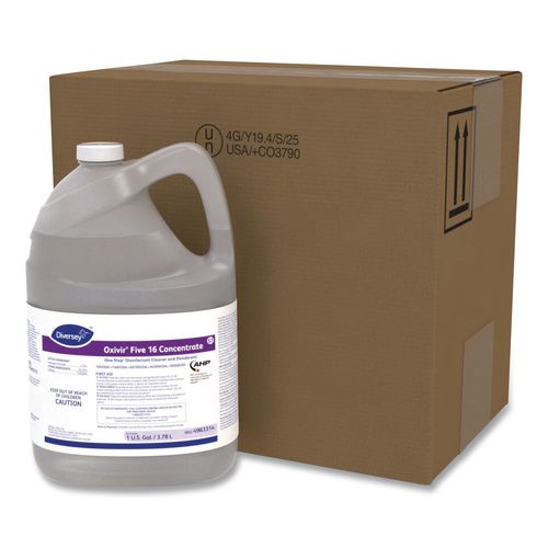 Image of Oxivir® 4963314 Five 16 One-Step Disinfectant Cleaner, 1 Gal Bottle, 4/carton