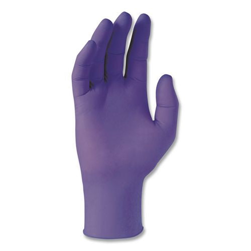 Image of Kimtech 55082 PURPLE NITRILE Exam Gloves, Powder-Free, Medium, 6 mil Thick, 9.5" Long, Purple, 100/Box, 10 Boxes/Carton