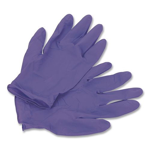 Image of Kimtech 55083 PURPLE NITRILE Exam Gloves, Powder-Free, Large, 6 mil Thick, 9.5" Long, Purple, 100/Box
