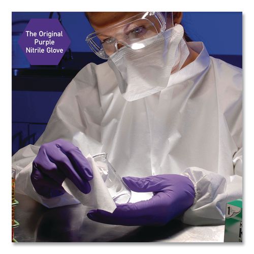Image of Kimtech 55083 PURPLE NITRILE Exam Gloves, Powder-Free, Large, 6 mil Thick, 9.5" Long, Purple, 100/Box