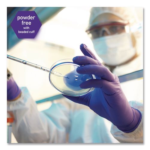 Image of Kimtech 55082 PURPLE NITRILE Exam Gloves, Powder-Free, Medium, 6 mil Thick, 9.5" Long, Purple, 100/Box, 10 Boxes/Carton