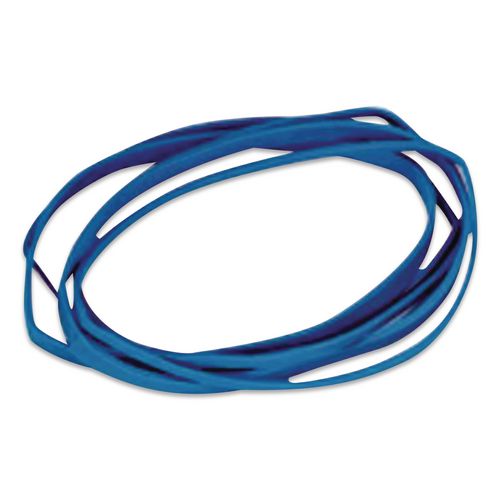 Image of Alliance® ALL42649 Antimicrobial Non-Latex Rubber Bands, Size 64, 0.04" Gauge, Cyan Blue, 4 Oz Box, 95/box