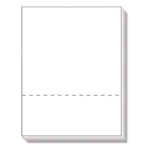Image of Alliance Perforated and Punched Laser Cut Sheets, Micro-Perforated 3.5" from Bottom, 24 lb Bond Weight, 8.5 x 11, White, 500/Ream