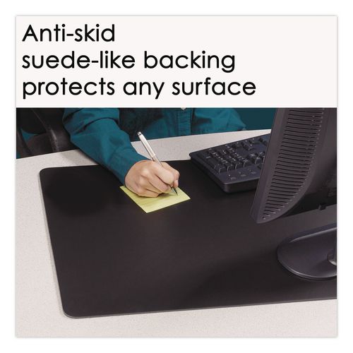 Image of Artistic® LT41-2M Rhinolin II Desk Pad with Antimicrobial Protection, 24" x 17", Black