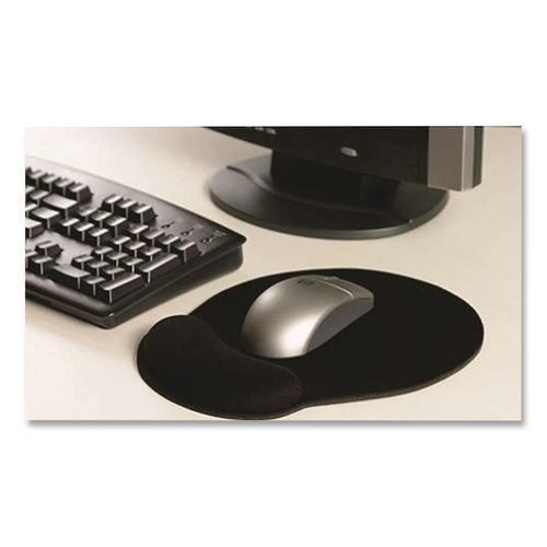 Image of Allsop® ASP30203 MousePad Pro Memory Foam Mouse Pad with Wrist Rest, 9 x 10, Black