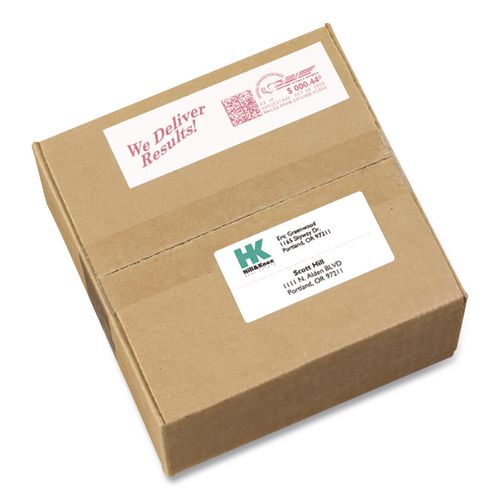 Image of Avery® 05288 Postage Meter Labels For Pitney-Bowes Postage Machines, 1.5 X 2.75, White, 4/sheet, 40 Sheets/pack, (5288)